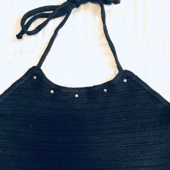 '90s Cropped Halter Made in USA - Picture 2 of 8